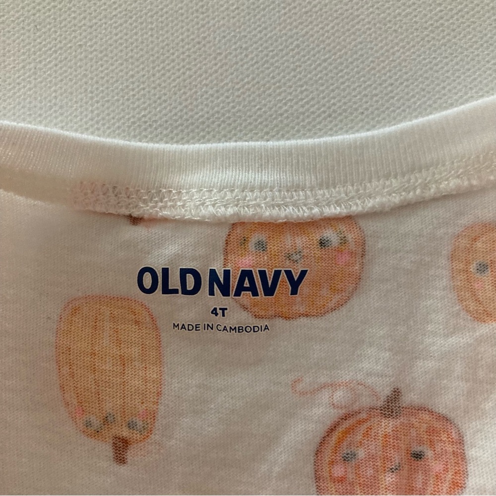 Old Navy 4T Toddler Girl Orange Pumpkin Dress Fall - Picture 5 of 8